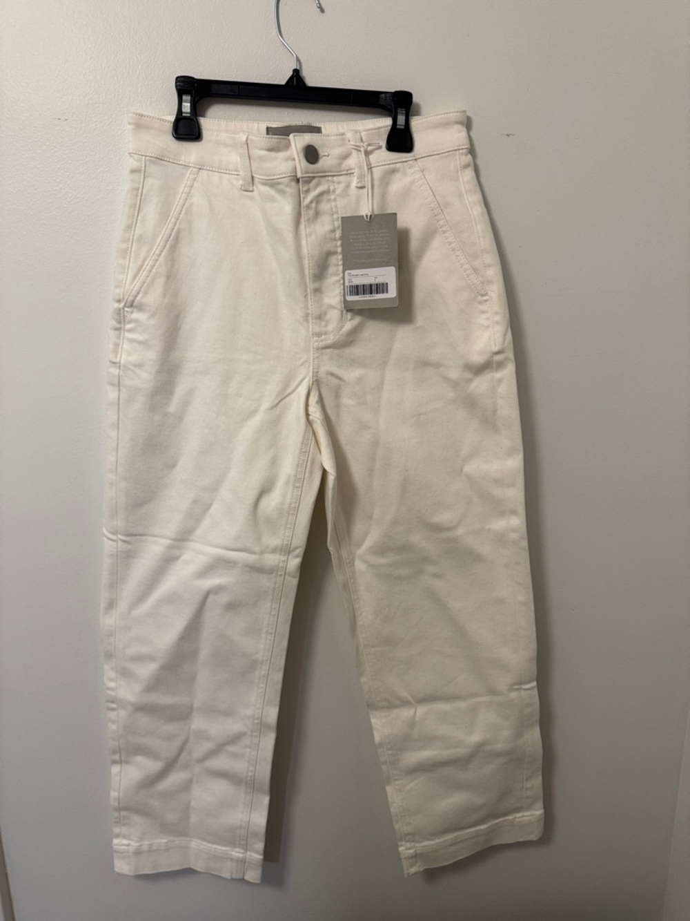 NWT Everlane Straight-Leg Crop jeans in bone Size 6 - Picture 3 of 7